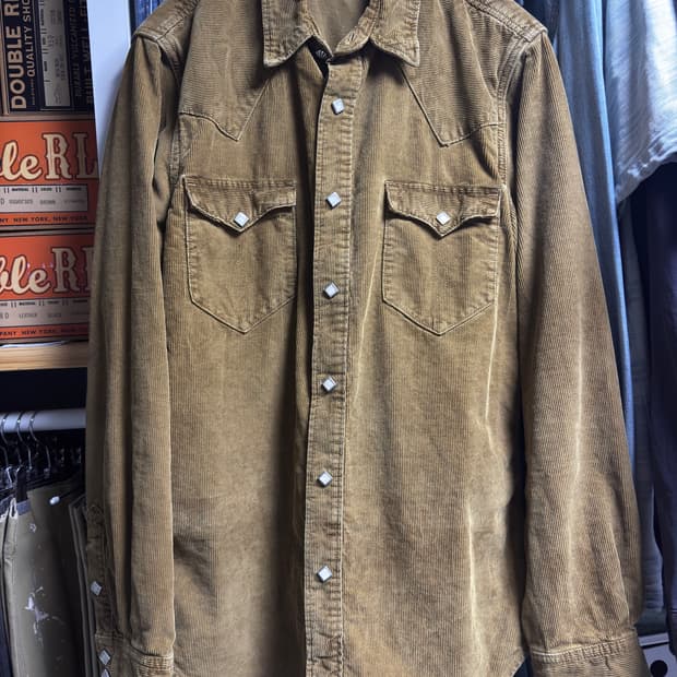 [M] RRL 코듀로이 웨스턴 셔츠