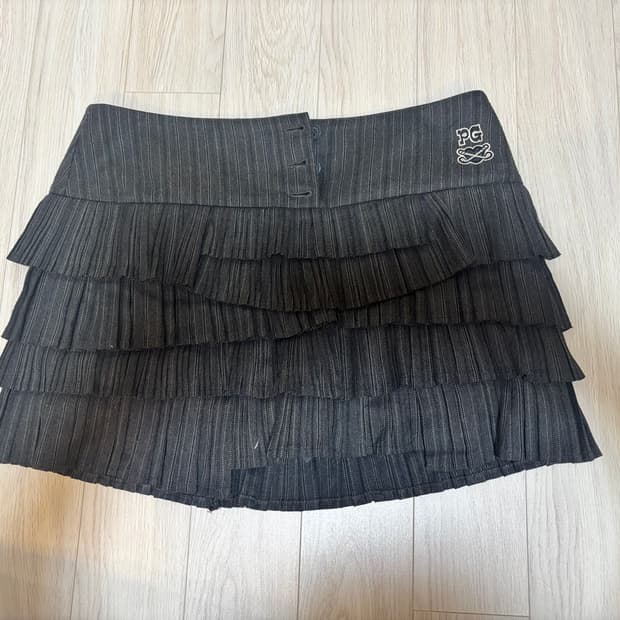 프레피 프릴 스커트 
