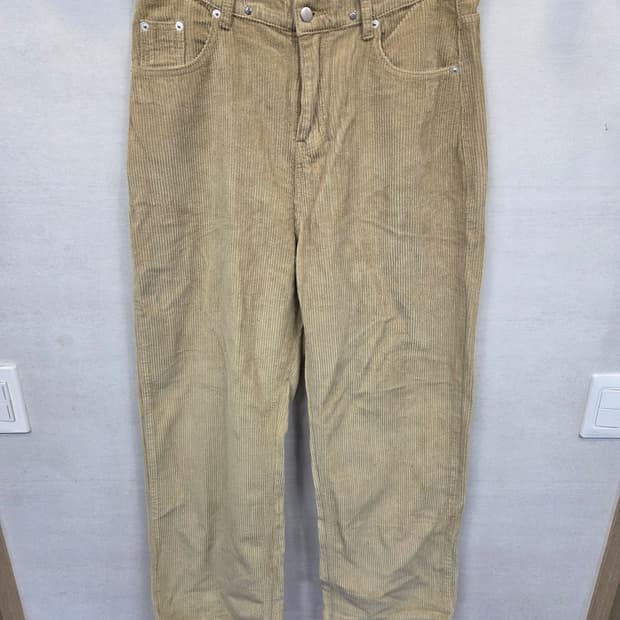 어반드레스 코듀로이 와이드 팬츠 베이지 m