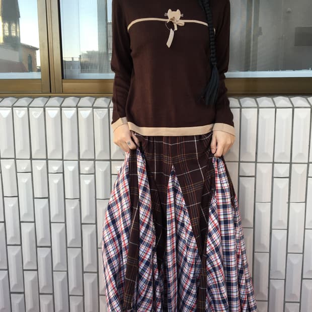 Cat point high neck knit