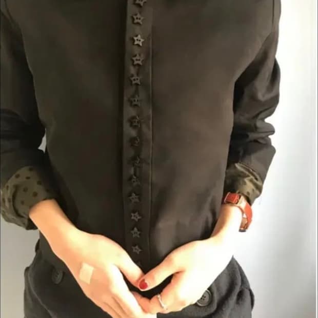 오스하이 스타 별 단추 셔츠자켓 택달린 새상품 (단종 제품) 오쉬하이