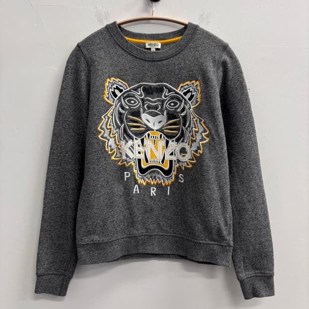 KENZO 겐조 타이거 맨투맨 그레이