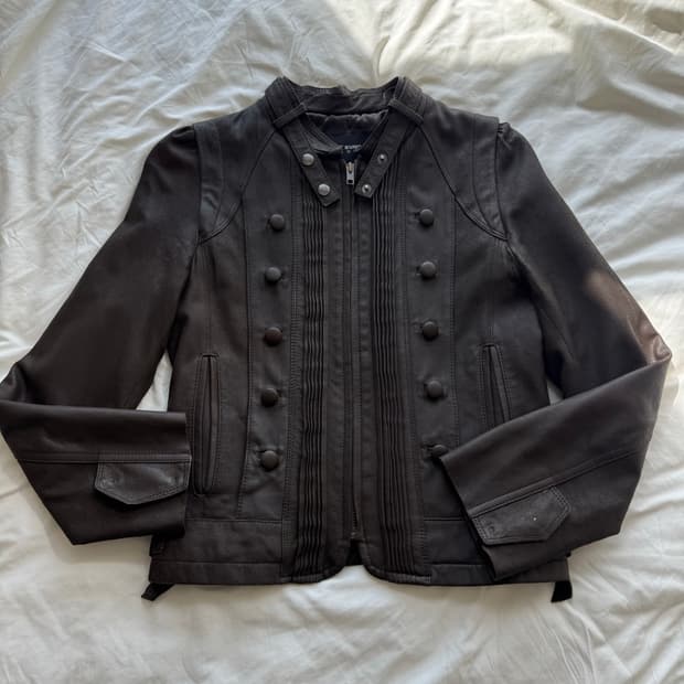 빈티지 나폴레옹 가죽자켓