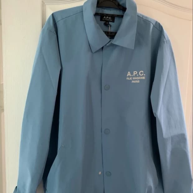A.P.C. 코치 자켓 하늘색