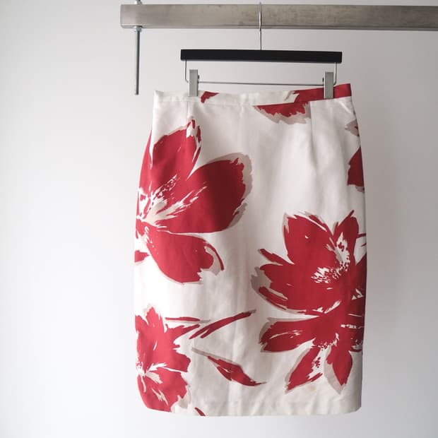Max Mara floral pattern skirt