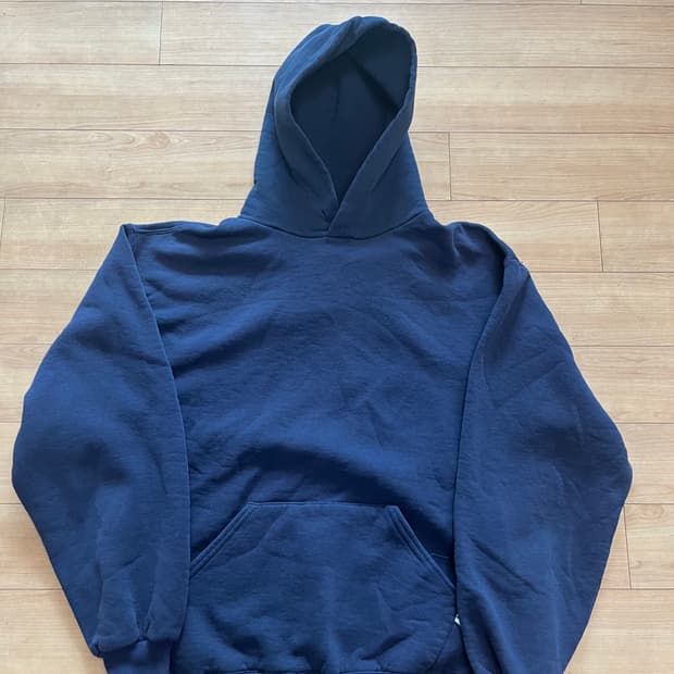 90s usa 러셀 네이비 후드 