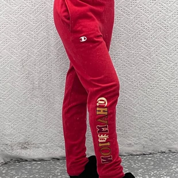 챔피언 리버스위브 Y2K 스트릿 고딕로고 트랙팬츠 S C07272