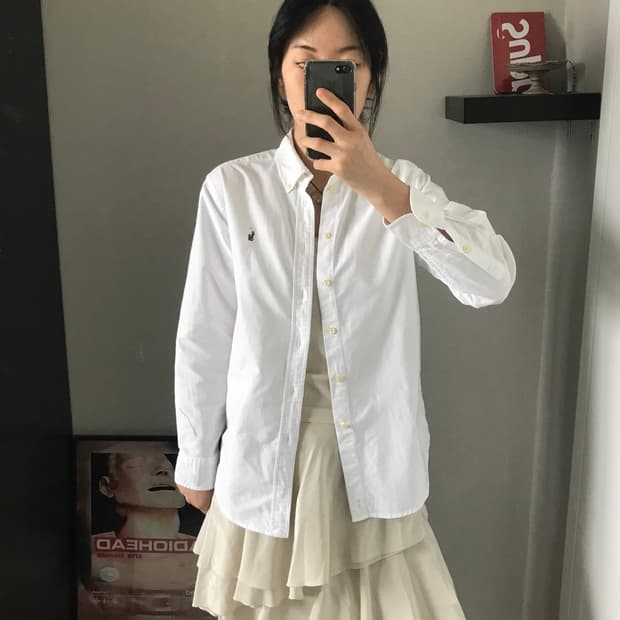 폴로 랄프로렌 포니 로고 화이트 셔츠