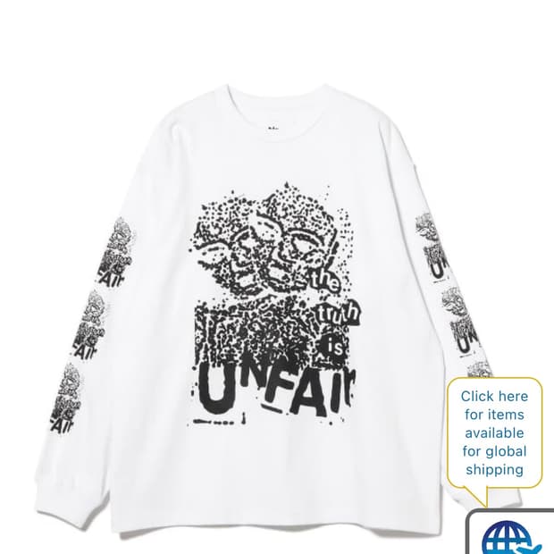 BEAMS 빔즈 Life is Unfair 롱슬리브