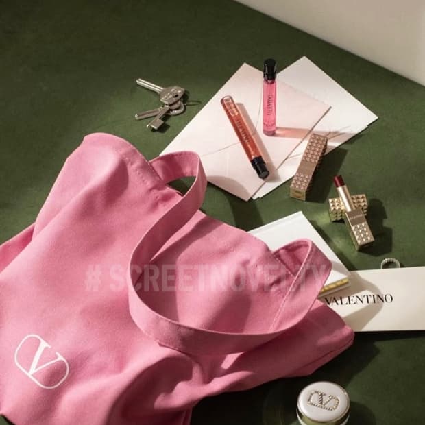  발렌티노뷰티 빅 에코백 숄더백 핑크 