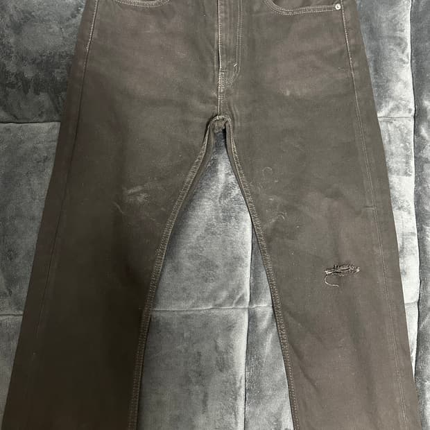 리바이스 505 흑청 데님 