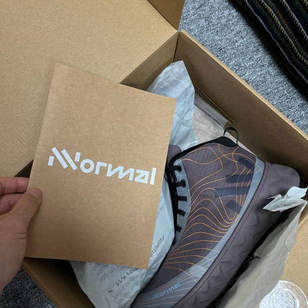 NNORMAL (노말) 토미르 부츠 퍼플 오렌지 새상품 245 트레일러닝