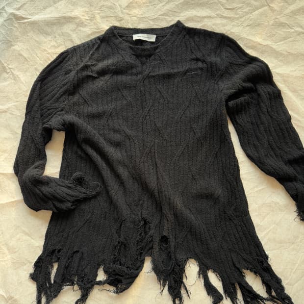 [50] 키코 코스타디노브 23ss CEDID 크루넥 점퍼 블랙