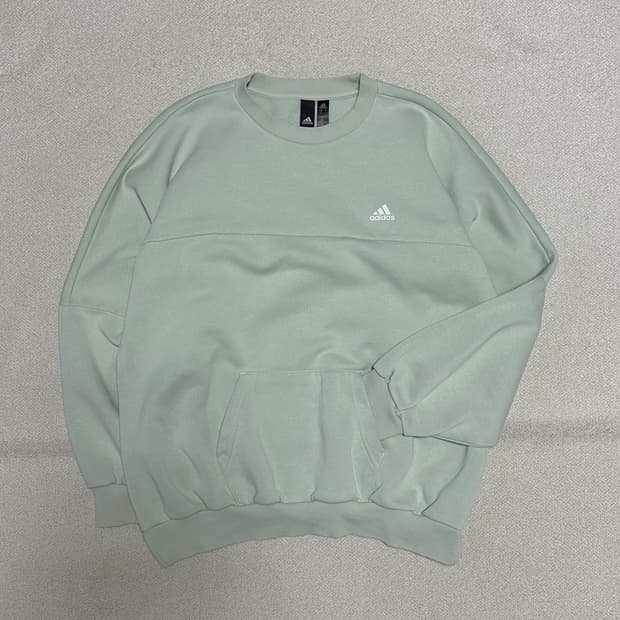 아디다스 워딩 오버사이즈 핏 플리스 스웨트셔츠