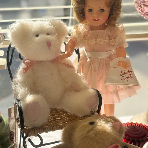 1930 셜리템플 미국빈티지인형/핑크원피스