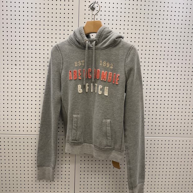 아베크롬비 빈티지 아치 로고 후드티 U1626