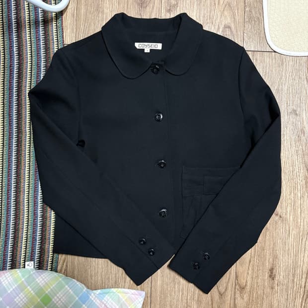 코이세이오 리본 자켓 검정색