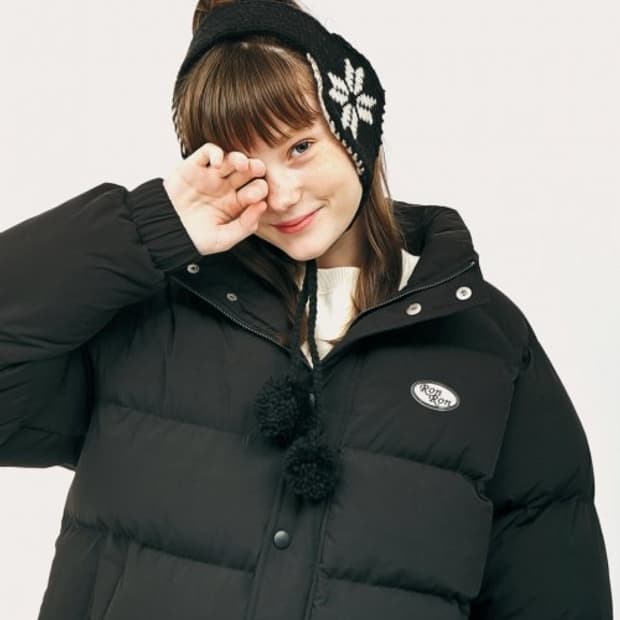론론 패딩 (검정)