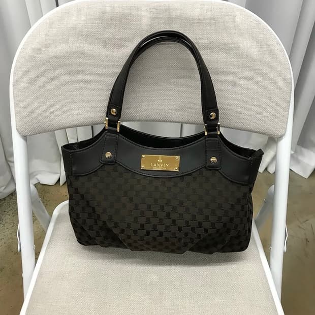 랑방 금장 토트백 가방