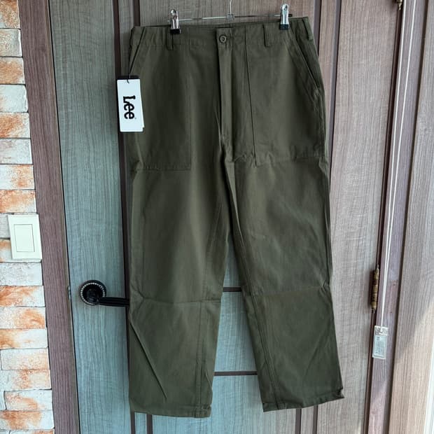 새상품(XL)리 LEE 레귤러핏 퍼티그 팬츠 카키