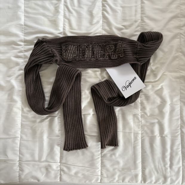 Vaquera rib knot bloero brown S