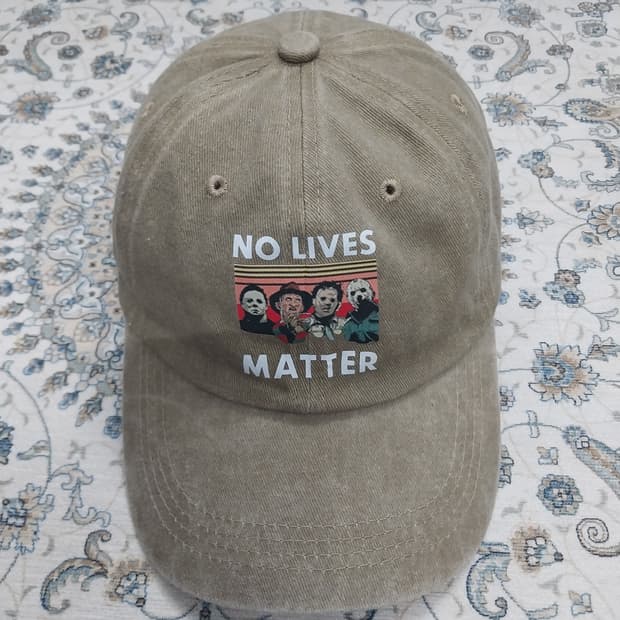 할로윈 NO LIVES MATTER 위싱 볼캡