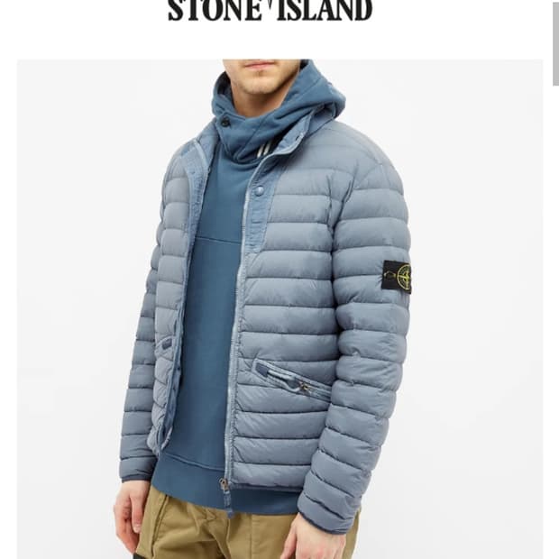 스톤 아일랜드 다운 경량 패딩~ L 사이즈