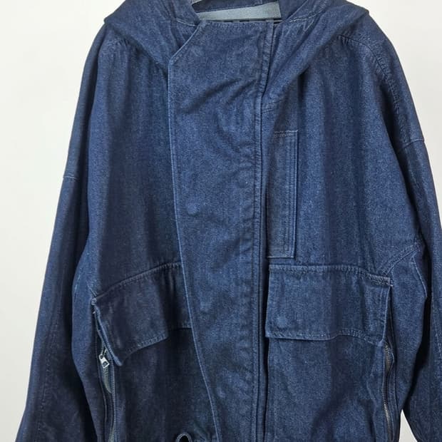 송지오옴므 시그니처 코쿤자켓 데님