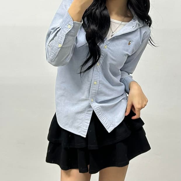 폴로 랄프로렌 걸즈 청 셔츠