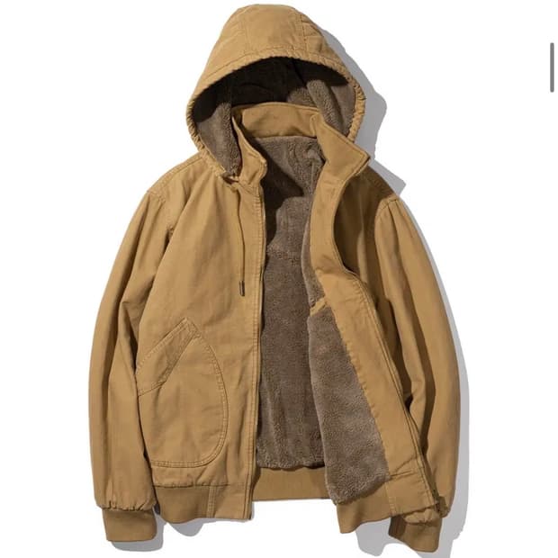 매스노운 워시드 후드 보아 자켓