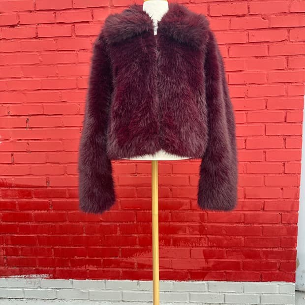 Zara fake fur jarket