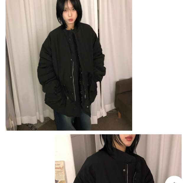 루프온 윈터 하프 필드 자켓 (black)