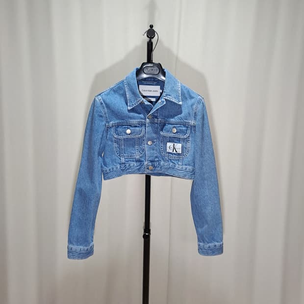 (택포) 여성 크롭 90s 데님 재킷 제니 장원영 착용 XS B505