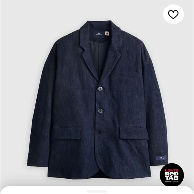 리바이스 블루탭 언스트럭처드 자켓 L (100)