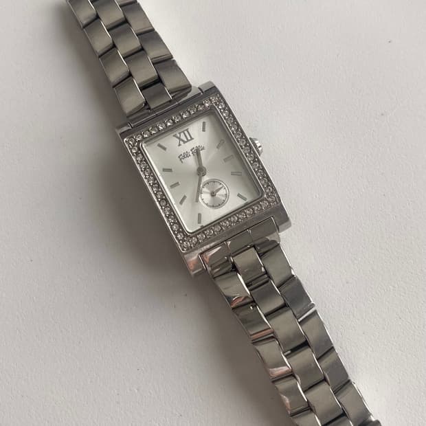 Folli Follie 폴리폴리 쿼츠 실버 레이디스