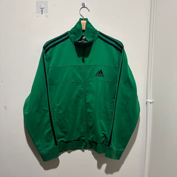 아디다스 그린 트랙탑 져지