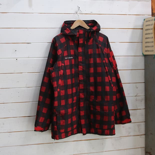(착용컷) Columbia 체크 스키 자켓 (남성용 103)
