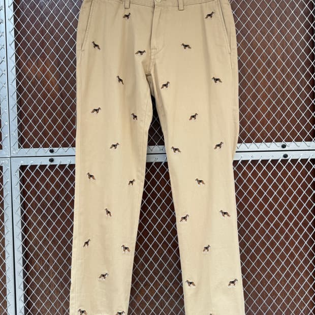 폴로랄프로렌 도그자수 치노팬츠 새상품 34