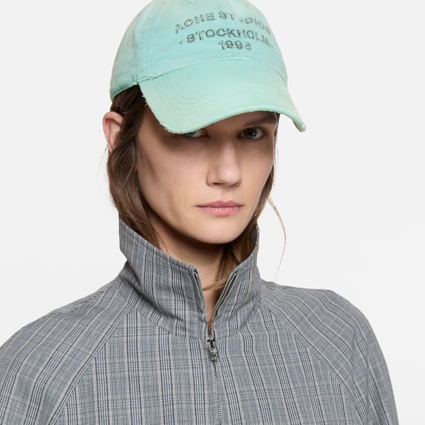 아크네스튜디오 26ss 스프레이 볼캡/민트 그린