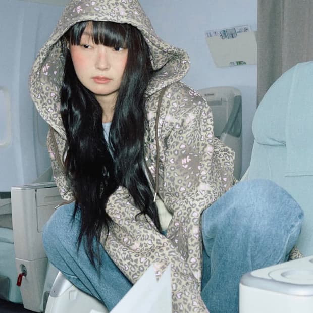 유희 LEOPARD HOOD ZIP-UP BROWN