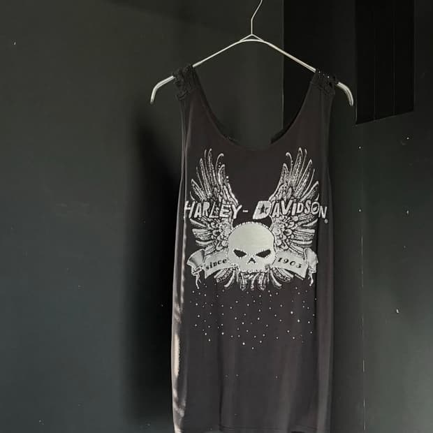 Harley-Davidson lace up tank top
