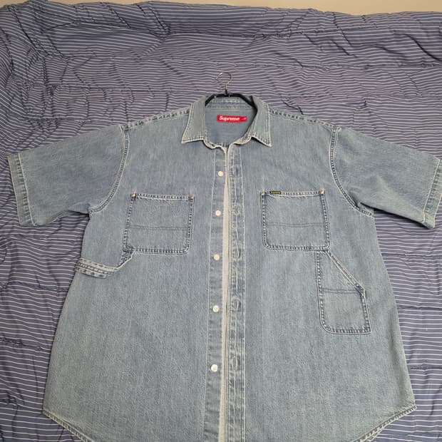 슈프림 페인터 반팔 데님 셔츠