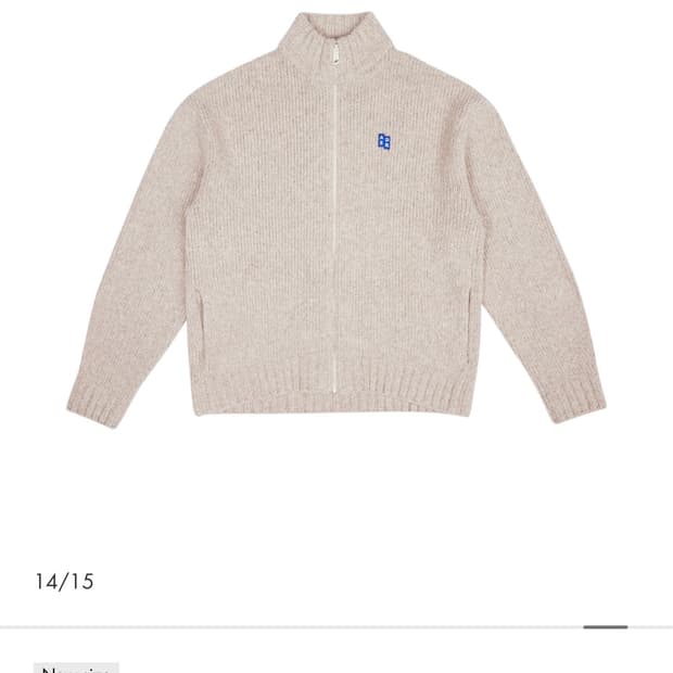 아더에러 시그니피컨트 니트 집업 M