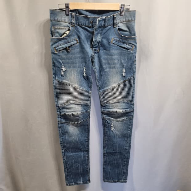 발망 남성 데미지 바이커 청바지 46