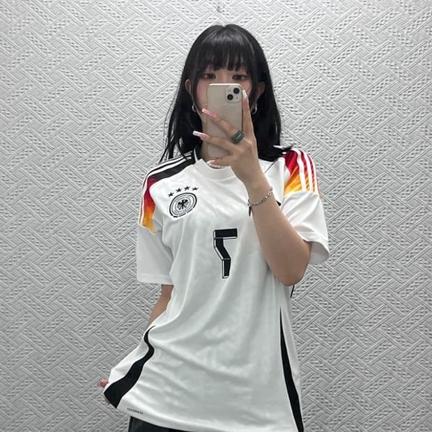 아디다스 올드스쿨 레트로 스포티 독일 국대 져지 반팔티 M C12498