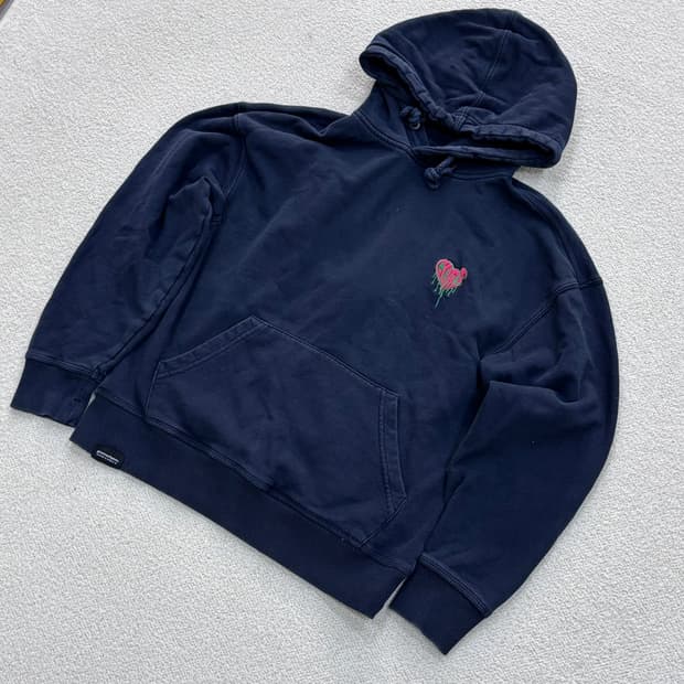 S 그루브라임 하트 멜팅 후드 티셔츠 0319E