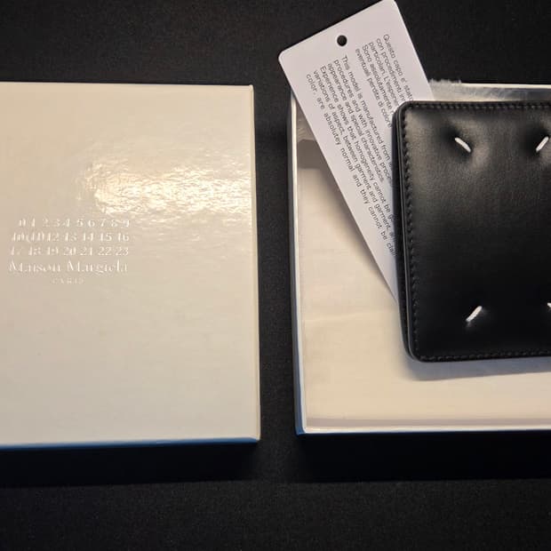 메종마르지엘라 키링 지갑 카프스킨 