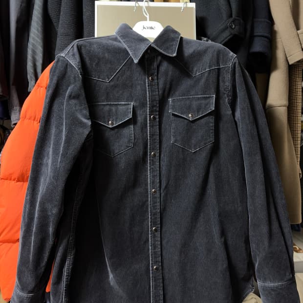 아크네 스튜디오 코듀로이 웨스턴 셔츠 48