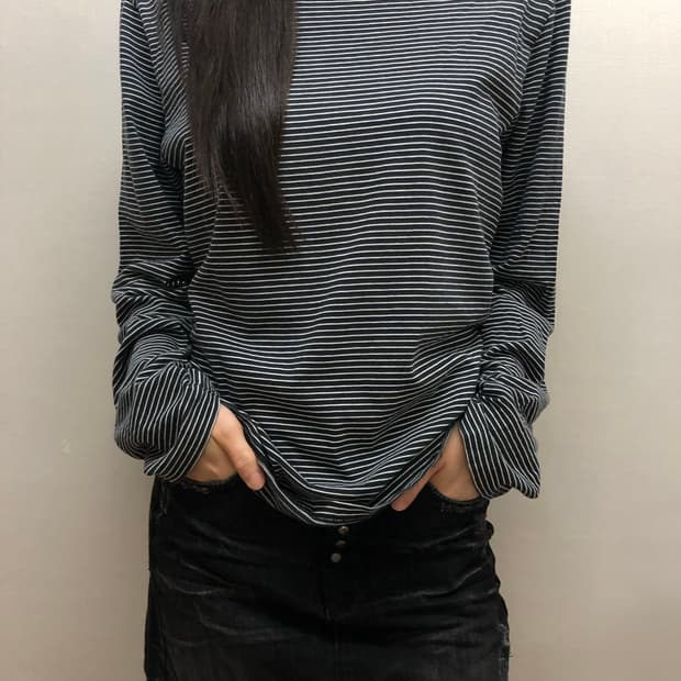 빈티지 캘빈클라인 스트라이프 티셔츠