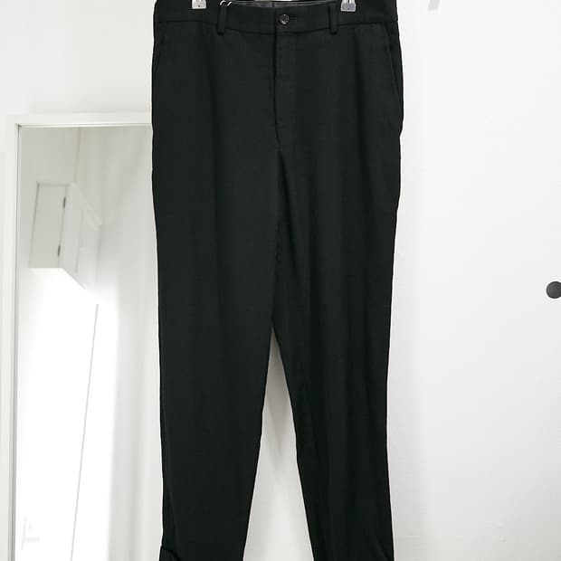 Wool Roll-up Trousers